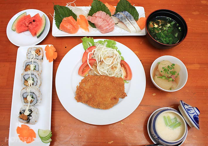 Set Ăn Món Nhật Cho 2 Người Tại Nhà Hàng Sushi Sashimi Hana